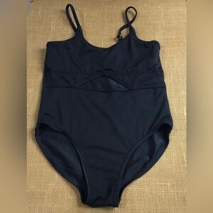 Art Class Kids Black Cut-Out Front Swimsuit Size XL(14) - K705